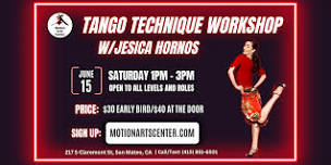 Argentine Tango Workshop in San Mateo!