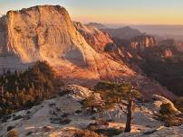 West Zion: West Peak at Sunrise