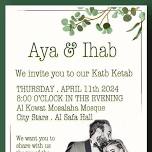 Invitation Aya & Ihab Katb Ketab