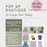 Pop Up Boutique @ Vintage Rose Bakery