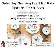 Saturday Morning Craft for Kids: Pinch Pots