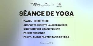 Cours de yoga en magasin