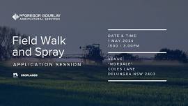 Field Walk and Spray Application Session