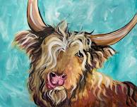 Highland Cow - Canvas Paint & Sip Class