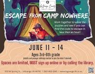 Escape From Camp Nowhere! Kids Escape Room