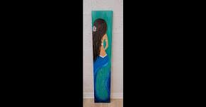 Mermaid on Wood Paint-Night Event- Loxahatchee Studio — Jan's Finest Painting Crafts & Jewelry - Paint-Night Loxahatchee