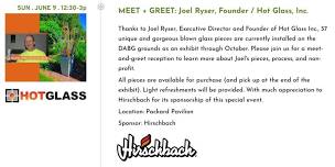 Meet & Greet with Hot Glass Inc. founder Joel Ryser!