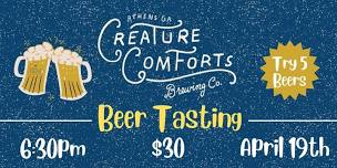 Creature Comforts Beer Tasting