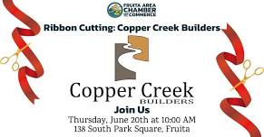 Ribbon Cutting: Copper Creek Builders