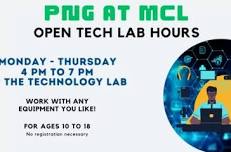 PNG at MCL Open Tech Lab Hours