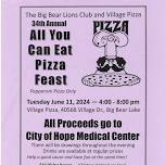 34th Annual All You Can Eat Pizza Fundraiser for City of Hope