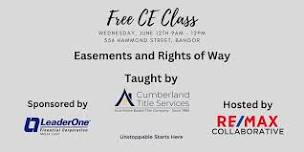 Free CE Class - Easements and Rights of Way