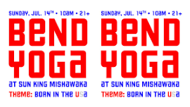 Mishawaka Born In The USA Themed Yoga — Sun King Brewery