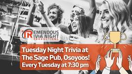 Osoyoos The Sage Pub Tuesday Night Trivia!