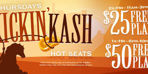 Kickin’ Kash Hot Seats