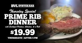 Prime Rib Thursdays at Brooksville Oyster  Bar (Bob's)