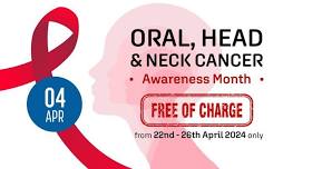 Complimentary Acupuncture Sessions for Oral, Head & Neck Cancer Awareness