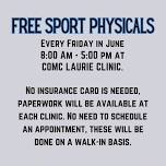 COMC is offering FREE SPORTS PHYSICALS