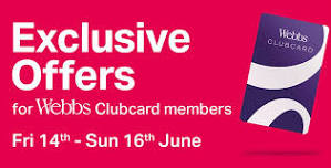 Exclusive offers for Webbs Clubcard members!