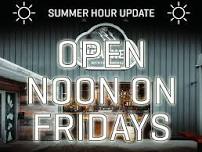 OPEN NOON ON FRIDAYS  — Bad Weather Brewing Company