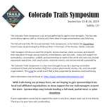 Colorado Trails Symposium Conference at the SteamPlant