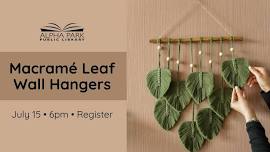 Macrame Leaf Wall Hangers