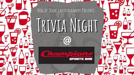 Trivia Night at Champions Sports BarTrivia Night at Champions Sports Bar