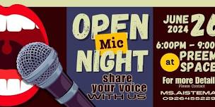 FREE your Voice at Preem Space ( Open Mic Event )