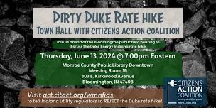 Dirty Duke Rate Hike Town Hall with Citizens Action Coalition