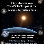 Total Solar Eclipse at the Malone Recreation Park