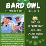 St. Patrick’s Day Bash with Bard Owl!