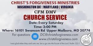 Christ's Forgiveness Ministries DC, MD, VA (DMV) Church Service