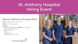 St. Anthony Hospital Hiring Event