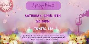 Wine Tasting at Rico's Cafe and Wine Bar - April 13th