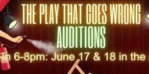 THE PLAY THAT GOES WRONG Auditions - An Encore Event