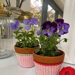 Textiles Summer: Knitting Mini Flower Pots for Beginners with Rebecca (Made in Winchester)