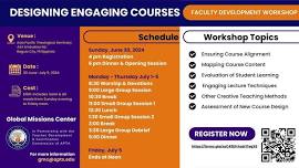 Faculty Development Program: Designing Engaging Courses