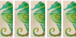 06/22/24 (Sat: 2-4:30 PM) - Alcohol Ink on Tile: Seahorse w/ Robin Eaton-Novak