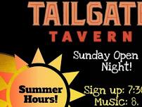 Tailgate Tavern Sunday Open Mic