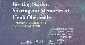 Inviting Stories: Sharing our Memories of Heidi Oberheide