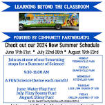 Learning Beyond the Classroom: Summer Schedule