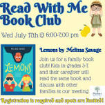 Read with Me Book Club: Lemons by  Melissa Savage