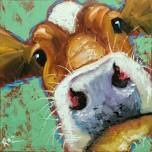 Adult Paint & Sip | Whimsical Cow | Friday | April 12th 2024