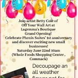 Celebrate the Grand Opening -LaGemma’s Boutique  and enjoy fun /Decoupage Flower pot