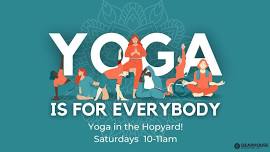 Yoga in the Hopyard!