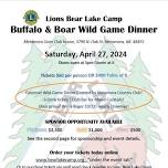 Bear Lake Camp Wild Game Dinner