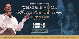 Welcome Home Mass   Special Event for Candace Owens,