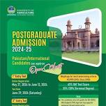 1st Entry Test for Post Graduate Admissions