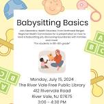 Babysitting Basics @ River Vale Free Public Library