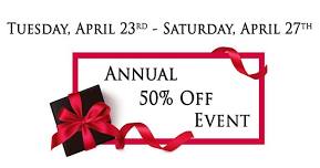 2024 Annual 50% Off Event